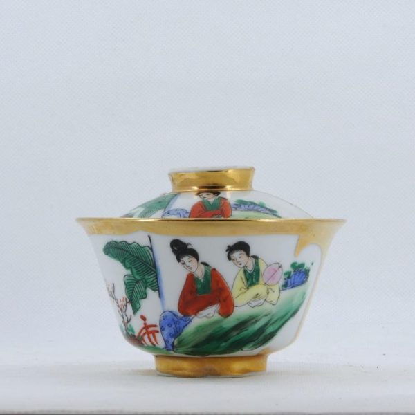 Gaiwans | The Chinese Tea Shop Antique Famille-Rose Porcelain Beauty Design Hand-Painted Gaiwan Gaiwans Gaiwans