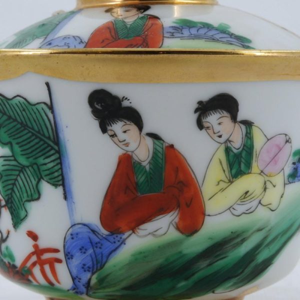 Gaiwans | The Chinese Tea Shop Antique Famille-Rose Porcelain Beauty Design Hand-Painted Gaiwan Gaiwans Gaiwans