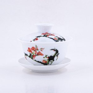 Gaiwans | The Chinese Tea Shop Porcelain Plum Blossom Gaiwan #3 Gaiwans Gaiwans