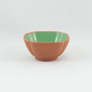 Tea Cups | The Chinese Tea Shop 1980's Yixing Clay Green Glazed Petal Shape Tea Cup Tea Cups Tea Cups