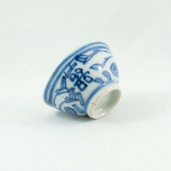 Tea Cups | The Chinese Tea Shop Antique Porcelain Blue And White Double Happiness Tea Cup Tea Cups Tea Cups