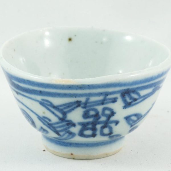 Tea Cups | The Chinese Tea Shop Antique Porcelain Blue And White Double Happiness Tea Cup Tea Cups Tea Cups