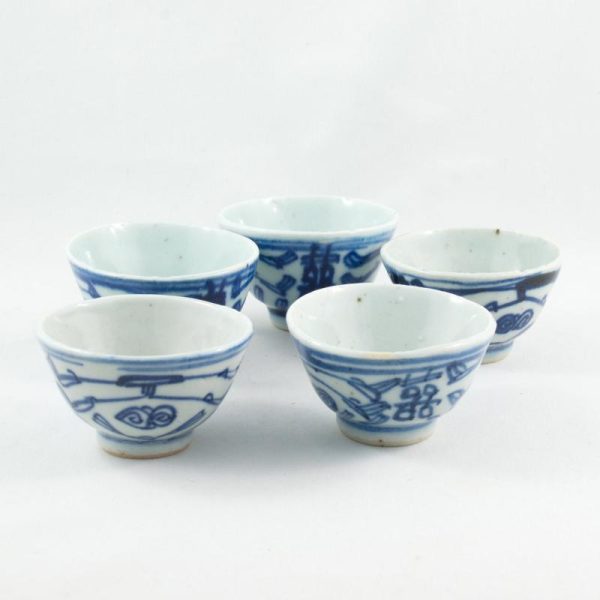 Tea Cups | The Chinese Tea Shop Antique Porcelain Blue And White Double Happiness Tea Cup Tea Cups Tea Cups