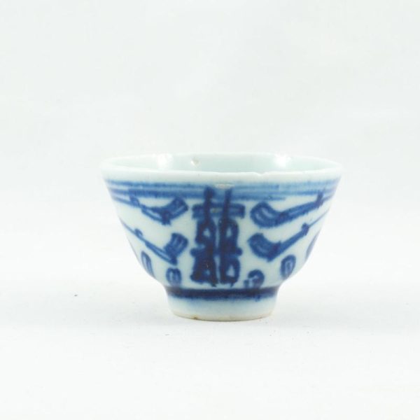 Tea Cups | The Chinese Tea Shop Antique Porcelain Blue And White Double Happiness Tea Cup Tea Cups Tea Cups