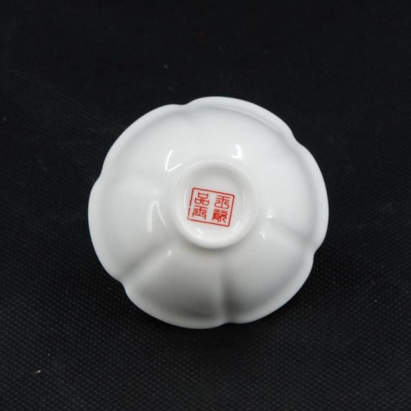 Tea Cups | The Chinese Tea Shop Porcelain White Color Flower Shape Tea Cup Tea Cups Tea Cups