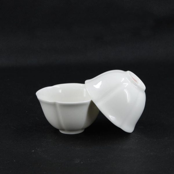 Tea Cups | The Chinese Tea Shop Porcelain White Color Flower Shape Tea Cup Tea Cups Tea Cups