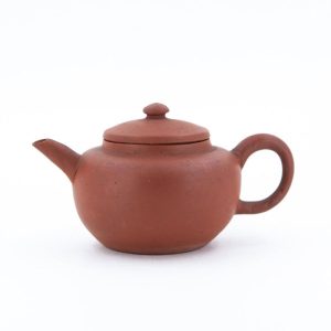 Yixing Teapots | The Chinese Tea Shop Antique Chao Zhou Red Clay Flat Lid Shui Ping Chinese Teapot (Handle Glued) Teaware The Chinese Tea Shop