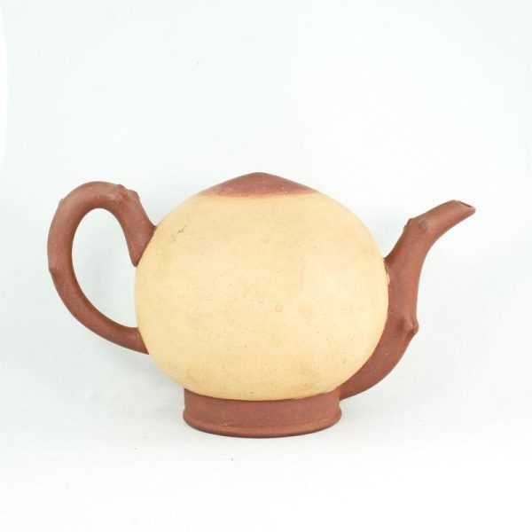 Yixing Teapots | The Chinese Tea Shop Yixing 1970's Zini with Duan Ni Coating Peach Design Chinese Wine Pot Teaware The Chinese Tea Shop