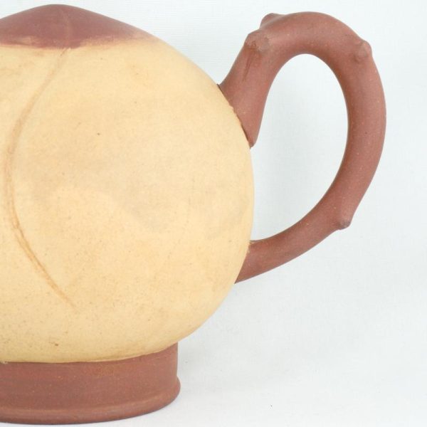 Yixing Teapots | The Chinese Tea Shop Yixing 1970's Zini with Duan Ni Coating Peach Design Chinese Wine Pot Teaware The Chinese Tea Shop