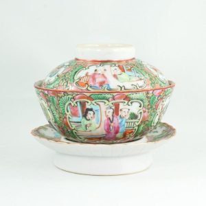 Gaiwans | The Chinese Tea Shop Antique Qing Dynasty Canton Famille-Rose Porcelain Gaiwan Gaiwans Gaiwans